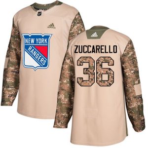 Herren New York Rangers Eishockey Trikot Mats Zuccarello #36 Authentic Camo Veterans Day Practice